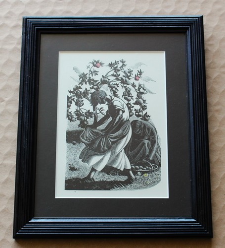 Apple picking lithograph - , picking'