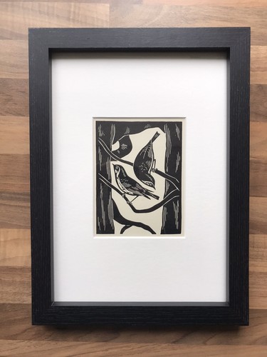 Wood warbler framed - ‘wood,