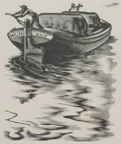 River canal barge dog - canal,