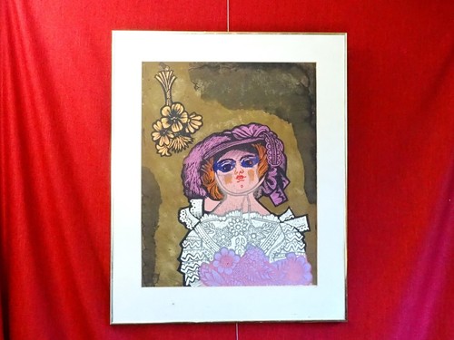 Woodcut print framed - , victorian
