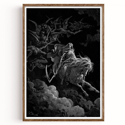 Gustave doré death pale - death, on