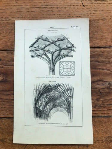 1850 gothic architecture print