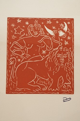 Andre derain zodiac woodcut - zodiac,