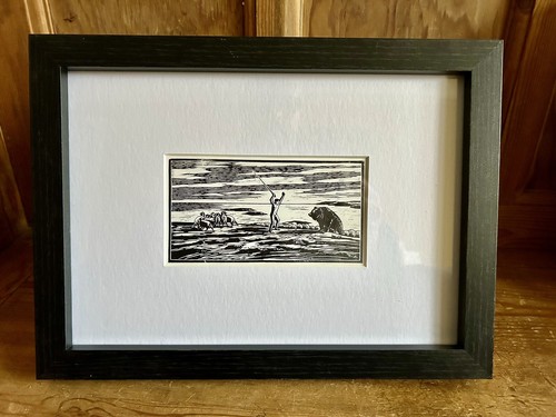 Gustav vigeland woodcut - woodcut,