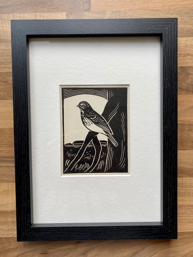 Corn bunting framed - ‘corn,