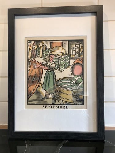Vintage 1935 woodcut - vintage,