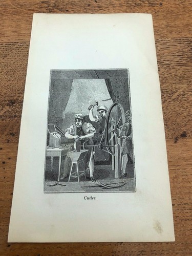 1835 woodcut print english - 1835,