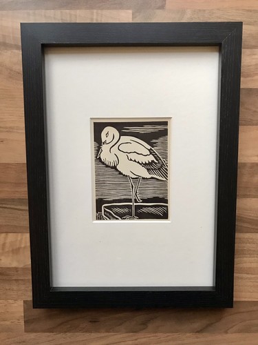 White stork framed - stork’-,