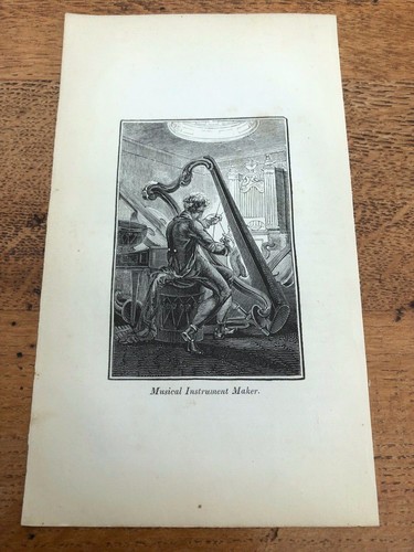 1835 woodcut print - , english