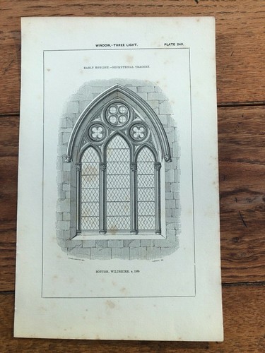 1850 gothic architecture - , print