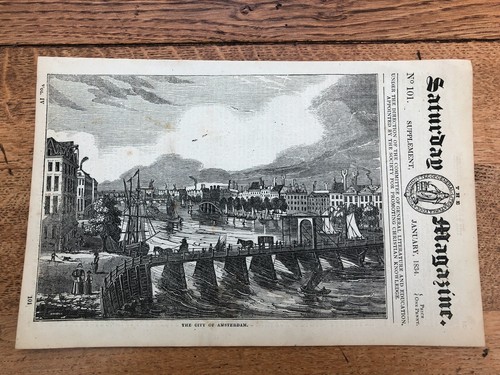 1834 original wood - cut, print