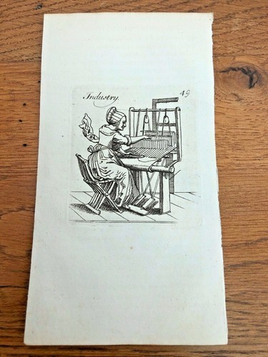 Original 1750 small - woodcut, by