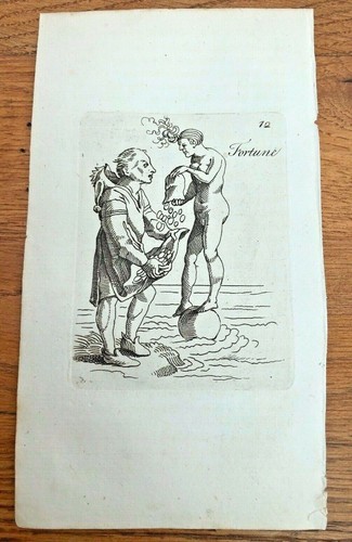 Original 1750 small woodcut - 1750,