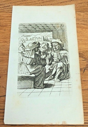 Original 1750 small woodcut - original,