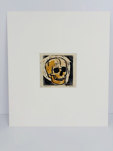 Original contemporary woodcut - original,