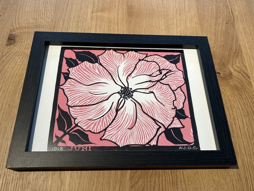 Pink flower framed - ‘pink, flower’-