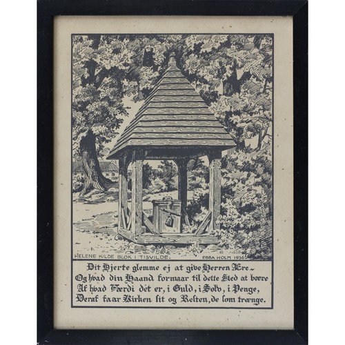 Woodcut engraving ebba - woodcut,