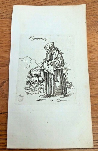Original 1750 small woodcut - 1750,
