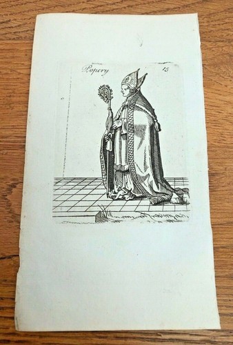 Original 1750 small woodcut - original, by