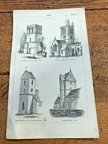 1850 gothic architecture - , print