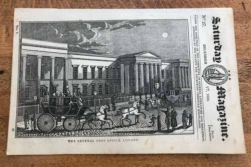 1832 original wood - , print