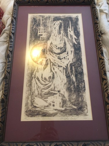 Vintage las comadres woodcut - las,