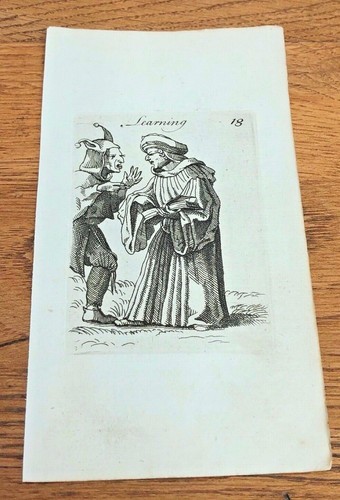 Original 1750 small woodcut - original,