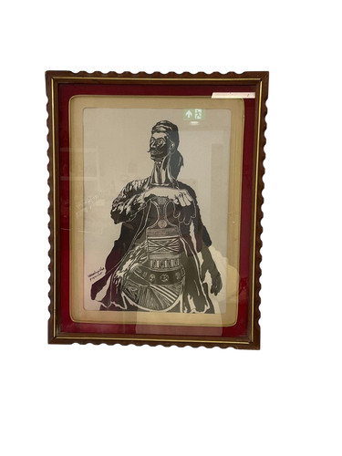 Woodcut print traditional - print,