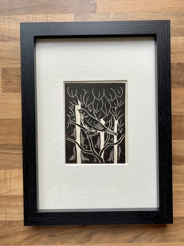 Garden warbler framed - warbler’-,