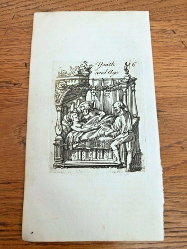 Original 1750 small woodcut - original,