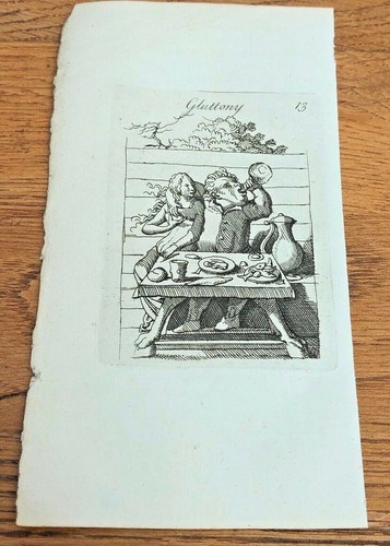 Original 1750 small woodcut - woodcut, by