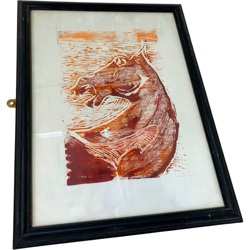 Framed relief art - framed,