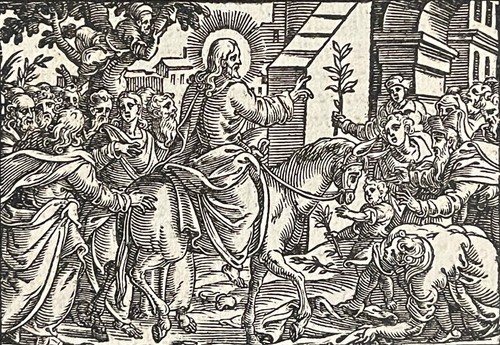 Palm sunday jesus entry - palm,