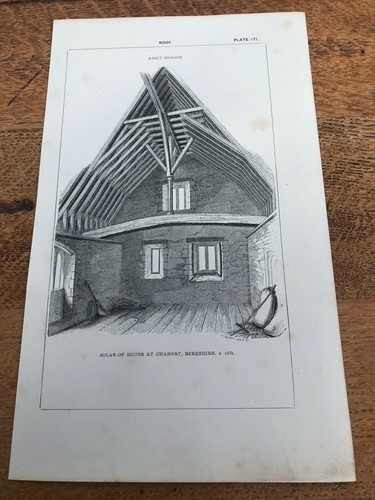 1850 gothic architecture print